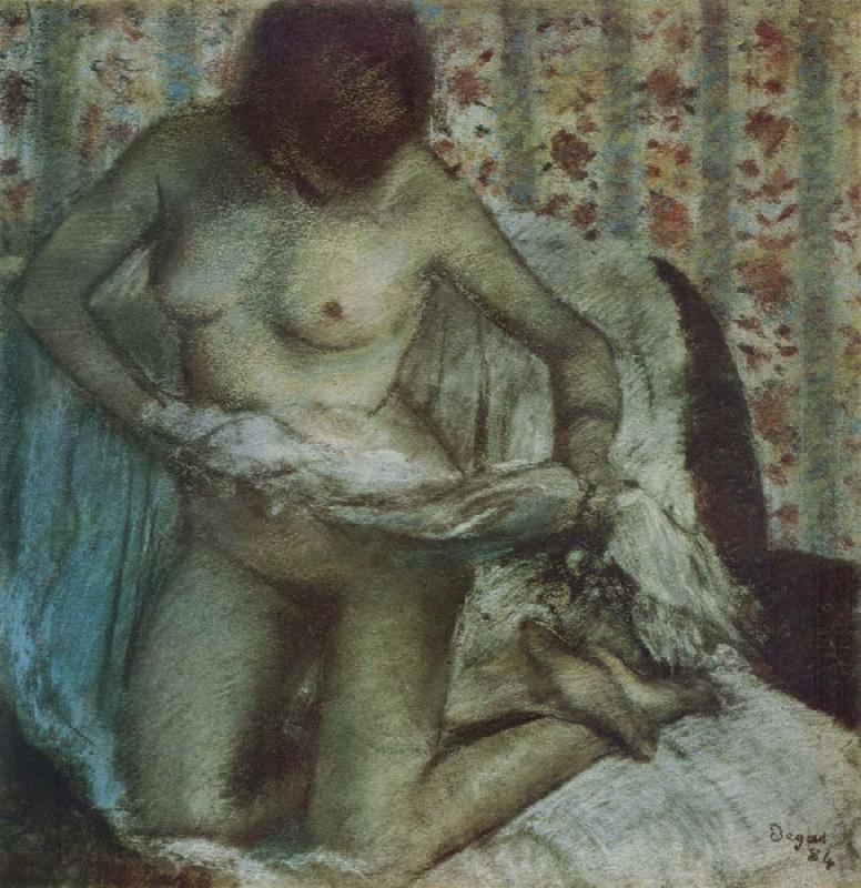 Edgar Degas After the Bath